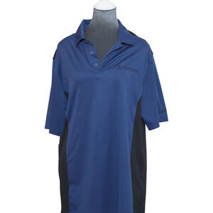 Nike Mens Golf Polo Shirt L Color Block Collared Short Sleeve Breathable Preppy